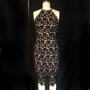 Guess flume lace cocktail dress out of stock LBD